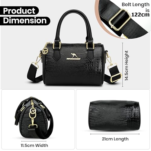 Image of Storite Women Handbag | PU Leather Top Handle Sling Bag | Stylish Crossbody Shoulder Purse for Ladies & Girls | Fashion Handbag for Office, Shopping & Travel