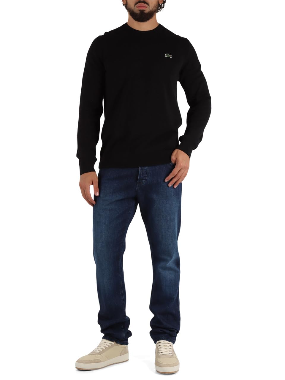 Lacoste Pullover Strickpullover Rundhalsausschnitt