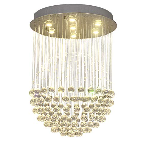 Lustre en cristal GU10 moderne pour illuminer une chambre ou un salon