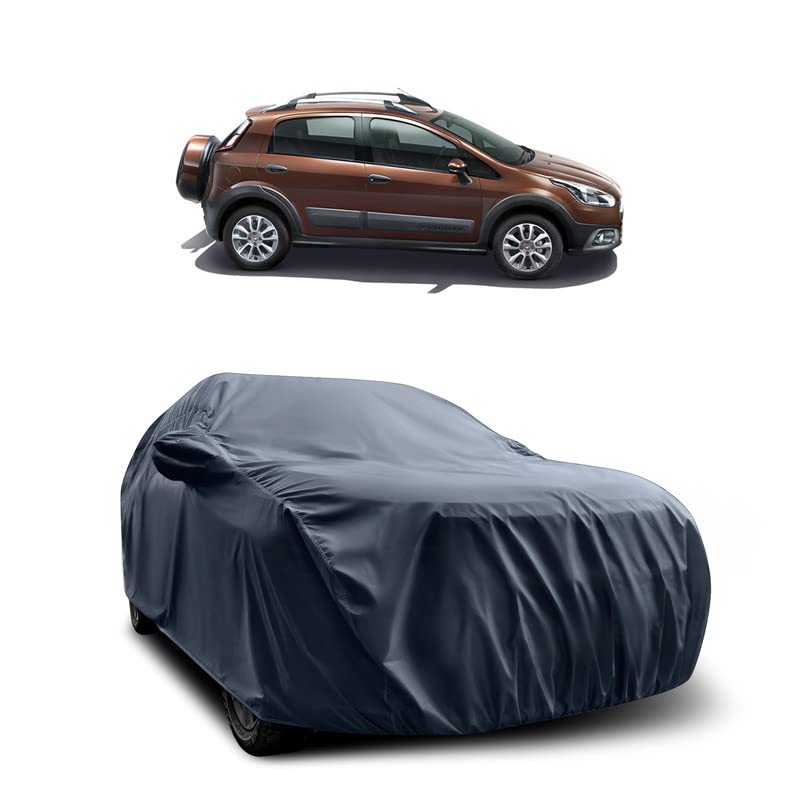 Image of MADAFIYA Car Accessories Water Proof UV Proof Car Mirror Cover Compatible with Fiat Avventura (2014 to 2024 Models), Grey
