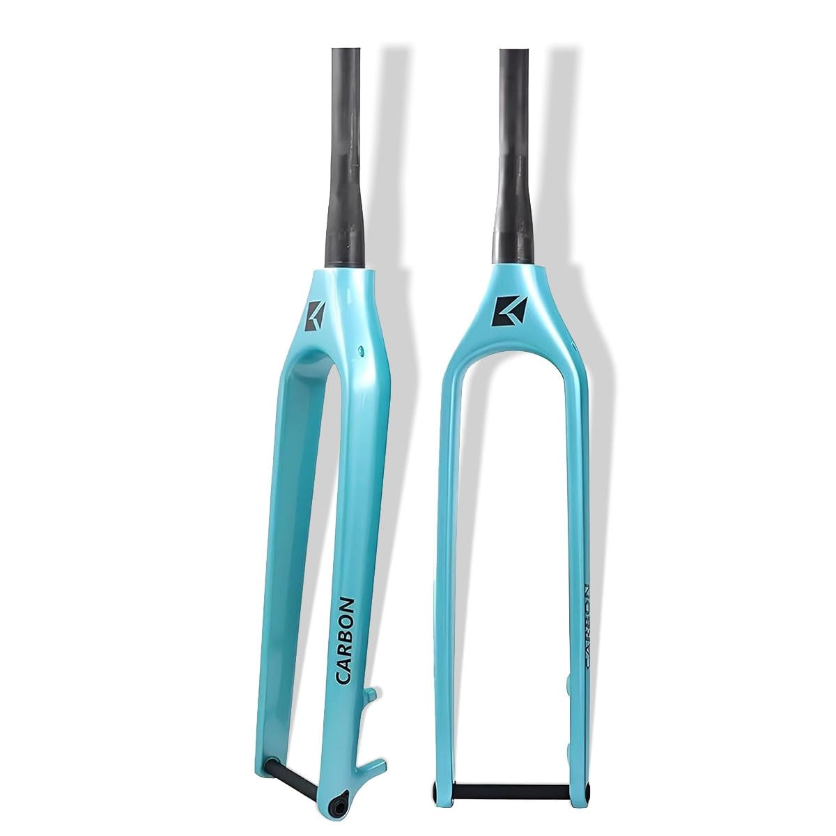 WIQUYBML 27.5" 29" Carbon Fiber Bikes Rigid Fork 1-1/2'' Tapered Mountain Disc Brake 75mm Bike Front Forks Thru Axle 15 * 110mm For 29x2.6'' Tires.