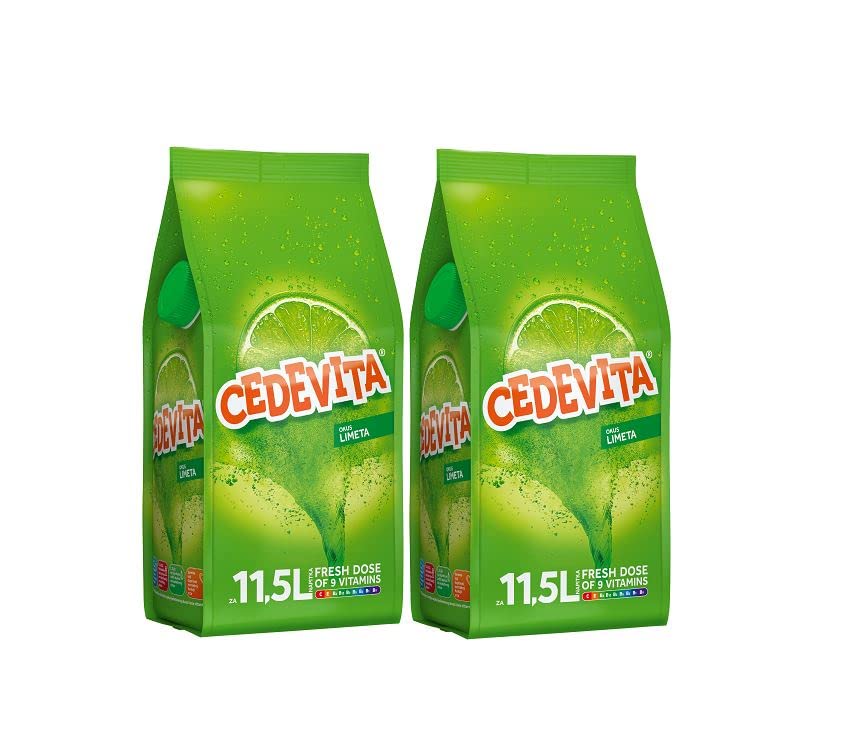 Cedevita Limone (Limeta) Mix di bevande vitaminiche istantanee 2 x 900 g, produce 23 l di succo analcolico