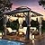 COVERONICS 10' x 10' Outdoor Galvanized Hardtop Gazebo - Aluminum Heavy-Duty Double Roof Vented Gazebo with Breathable Netting & Privacy Curtains for Patio, Porch, Garden, Lawn