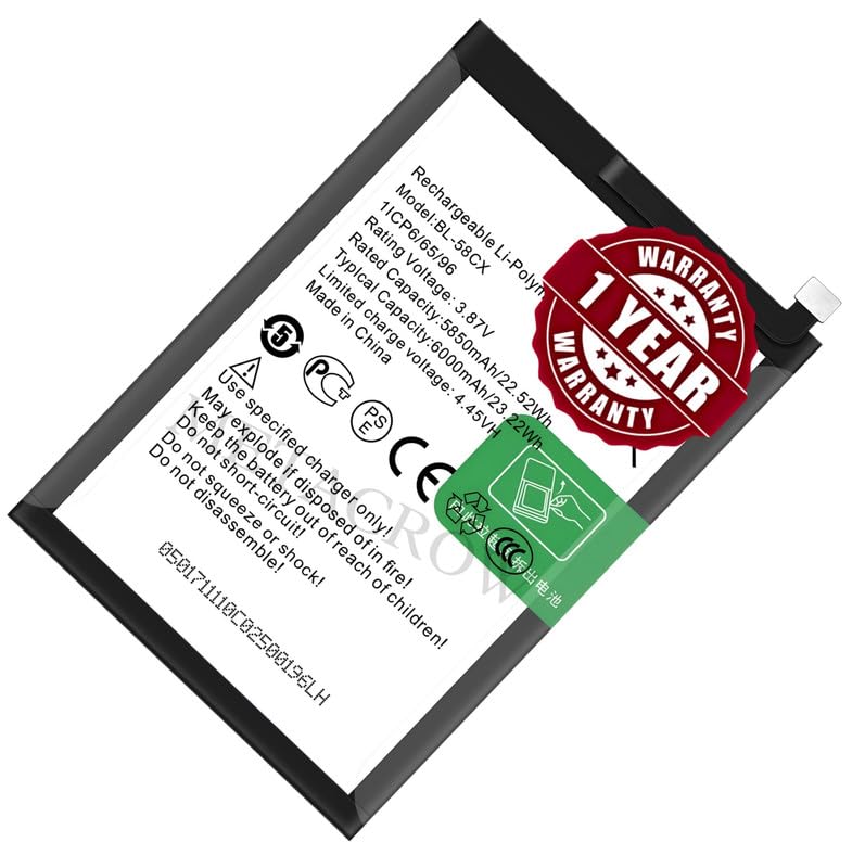 Image of Original BL-58CX Battery Compatible for Infinix Hot 10i X659 (PR652B, PR652C, X658B, X658E, X659B) - (4000mAh) - 1 Year Warranty JK1