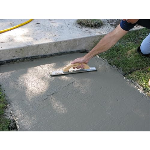 Image of Marshalltown Cast Magnesium Hand Float, 16 Inch x 3-1 /8 Inch, Concrete Float, Concrete Finishing Tool, Provides a Smooth Finish, Wood Handle, Round Handle Style, Assembled in USA, 148RW