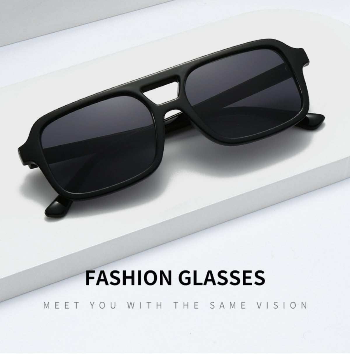 4 Pieces Retro 70s Square Aviator Sunglasses for Women Men Vintage Rectangle Aviator Sunglasses - Image 7