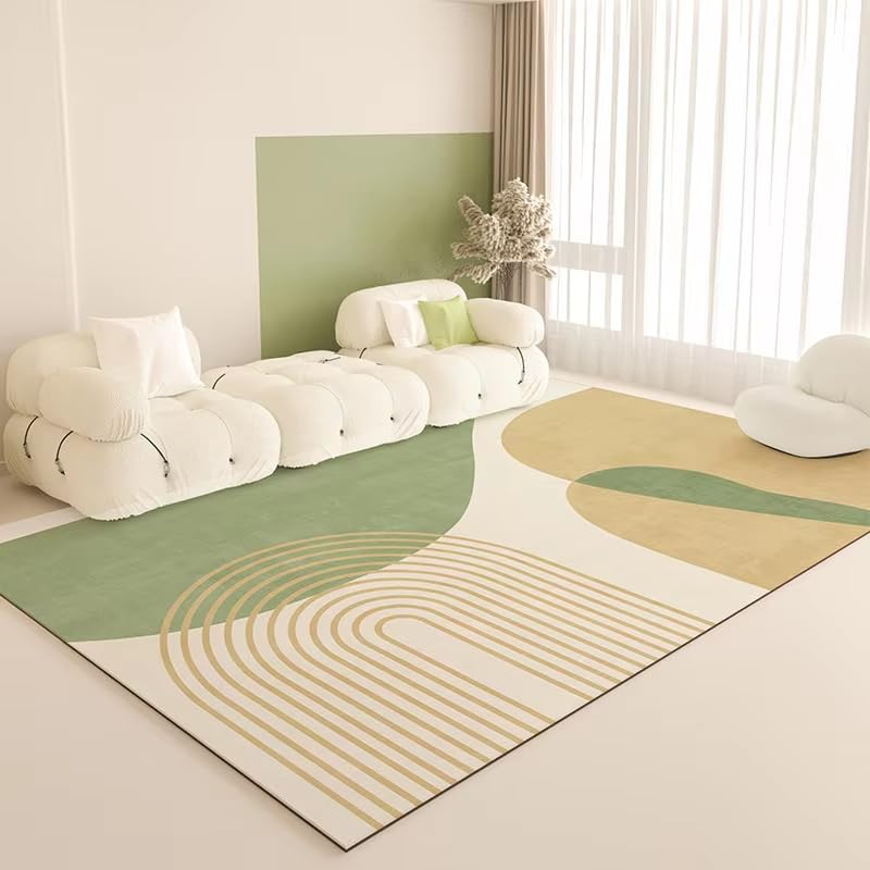 Tapis facile à nettoyer et antidérapant pour protéger les sols de salon