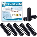 CQRobot 50Piezas Tapones Silicona para Tornillos, para Flexible Tubería Post Perno Tapas Tubo Cubierta Kit Surtido Negro Diámetro 5mm Longitud 25mm