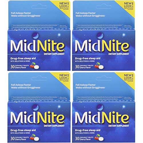MidNite-Sleep-Aid-For-Occasional-Sleeplessness-30-Chewable-Cherry-Tablets-Each-Value-Pack-of-4