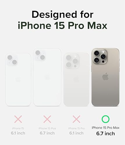 Miniatura 2 de Ringke Todos Compatible con Magsafe Funda diseñada para iPhone 15 Pro Max, funda protectora con soporte, potente cubierta magnética con recortes