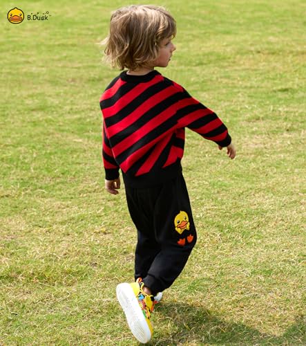 Unisex Sweatpants Yellow Duck Character Playful Athletic Workout Kids Joggers Casual Pants Elastic Waist Black3