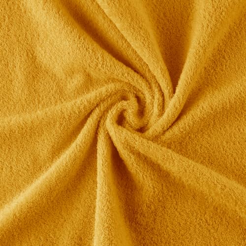 RIZO Top Towel - Set of 2 Bidet Towels - Bath Towels - Small Towels - 100% Combed Cotton - 600 g/m2 - Measure 30 x 50 cm - Gold - Cosy Home Interiors RIZO Top Towel - Set of 2 Bidet Towels - Bath Towels - Small Towels - 100% Combed Cotton - 600 g/m2 - Measure 30 x 50 cm - Gold - Image 5
