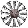 24 Inch Galvanized Windmill Clock Large Decorative Wall Clock Oversized Farmhouse Decor for Living Room,Non Ticking,Distressed Metal 24 Inch Galvanized Windmill Clock Large Decorative Wall Clock Oversized Farmhouse Decor for Living Room,Non Ticking,Distressed Metal
