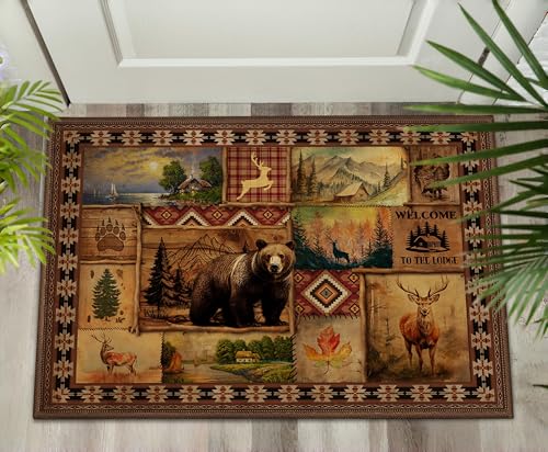 Tapete rústico vintage para puerta interior 2'x3' miniatura 2