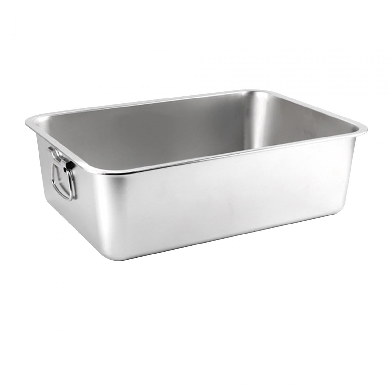 SECRET DESIRE Cat Litter Box Stainless Steel Large Open Top Pet Litter Tray Cat Sand Basin 60X40X10Cm W Handle (B0D4755YWD) Amazon Price History, Amazon Price Tracker