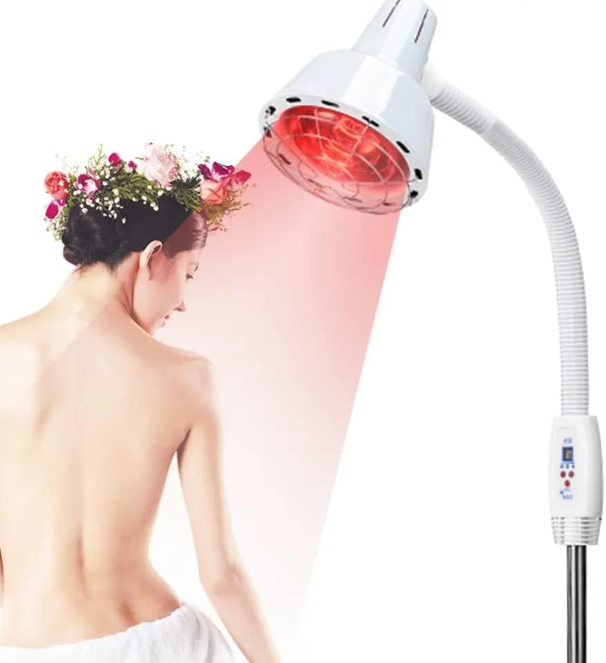 R A Products Physiotherapy Ir Lamp Single Head With Floor Stand Infrared Lamp Therapy Far-Infrared Relaxing Body Device For Acupressure Therapy Pain Relaief Leight Machine Handheld Massager