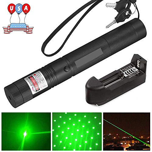 Green Light Pointer High Power Visible Beam with Adjustable Focus for Pointing Sky/Star/Hunting/Hiking