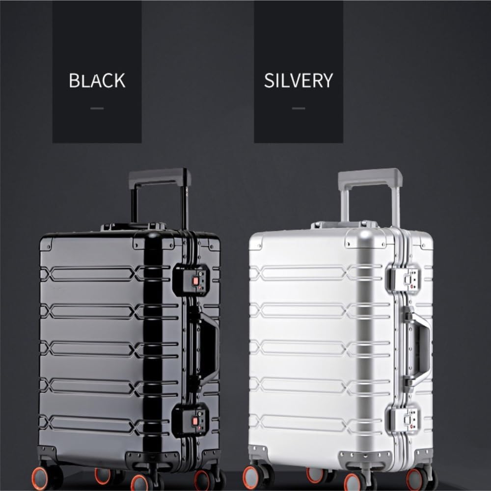 世界最軽量※金属スーツケース】軽さと強さを両立した世界初※のマグネシウムボディ｜マクアケ - アタラシイものや体験の応援購入サービス [qqianfeng] 軽量 フルアルミニウムマグネシウム合金製高級スーツケース、スピナーホイールTSAパスワード付き旅行用スーツケ