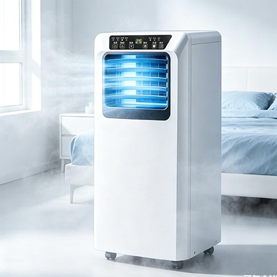 Climatizzatore Portatile Silenzioso e Smart per Camera da Letto e Ufficio 7000BTU | Modalità Raffreddamento, Deumidificazione e Sonno con Telecomando, Timer 12 Ore e Oscillazione 120° per Camera e Ufficio