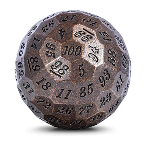 DNDND Ancient Copper D100 Metal Dice Set Cover