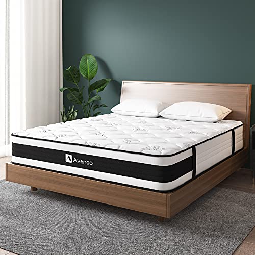 Avenco Matelas 140x200, Épaisseur 18cm, Matelas Ressort Ensaché Indépendant, Mousse Haute Densité, Fournir Un Support Edge, Indépendance de Couchage, Certifié par Oeko TEX Cover