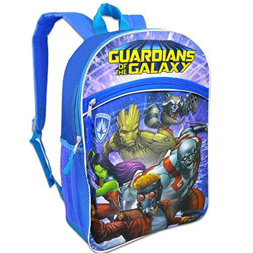 Mochila Guardiões da Galáxia para meninos – Pacote de mochila escolar Marvel com mochila Guardiões d