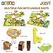 JIXIn Dinosaur Marble Runs for Kids 4-8 Building Blocks 187Pcs Compatible with Lego DUPLOS for Age 2-5 - Marble Run for Kids Ages 3-5 - Montessori Toys - STEM Toys - Fun Dinosaur Toys for Kid Ages 3+