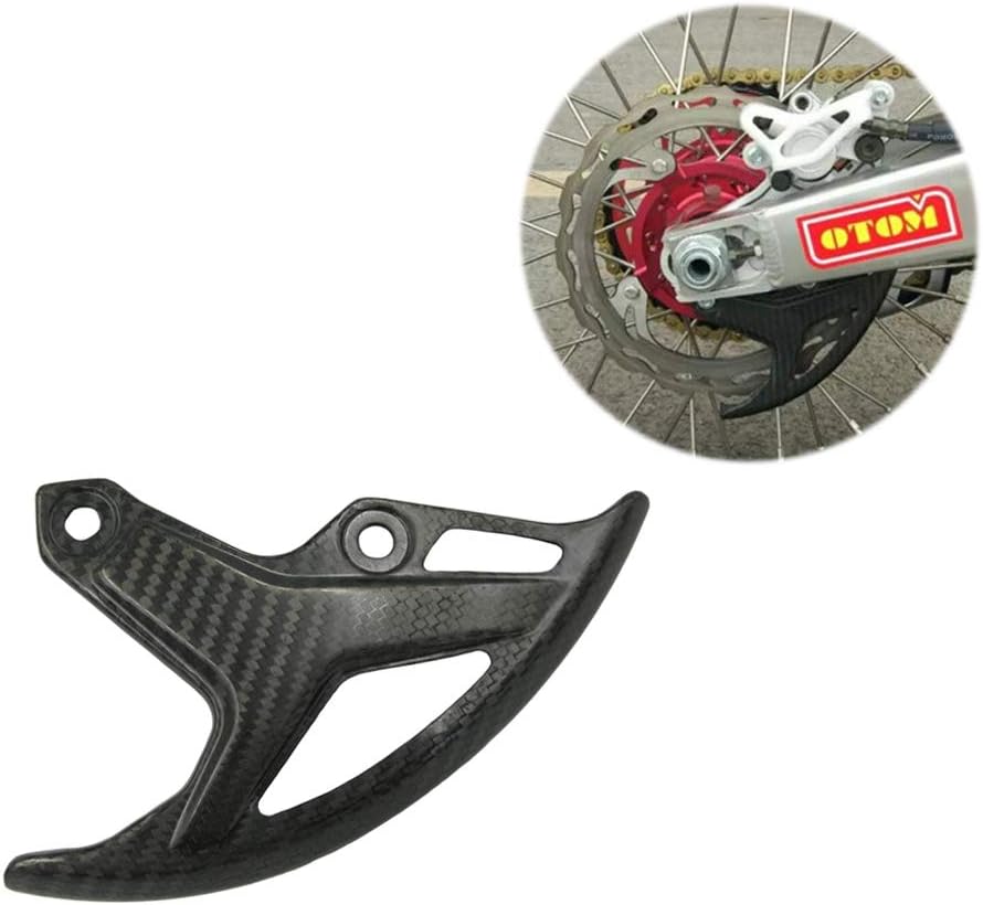 OTOM Rear Brake Disc Cover Guard Motocross Dirt Street Bike Carbon Fiber Cover for CRF250R CRF250X CRF450R CRF450X