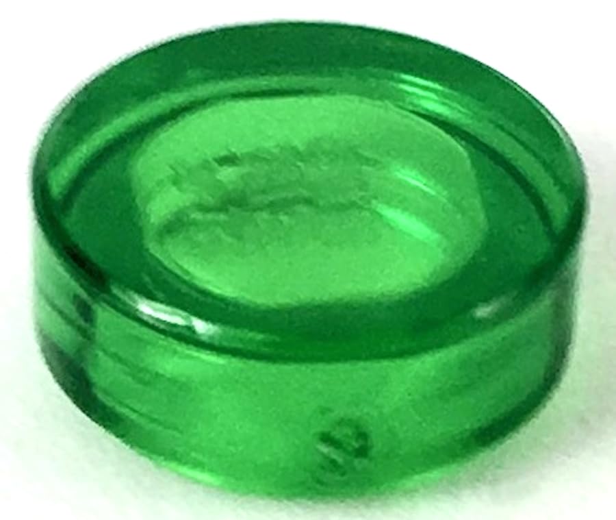 LEGO Tile 1x1, Part 98138 (Trans-Green, 50, Bricks) โ image 1