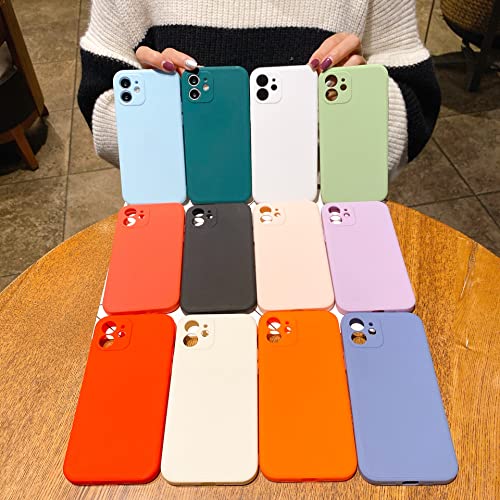 Coque silicone iPhone 11 blanc vieilli à bords carrés pour protection quotidienne