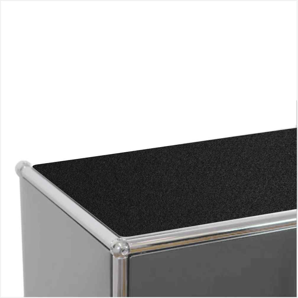 Filzauflage geeignet für Regalsystem Möbel inkl. Antirutschmatte (Black, 73,5 x 33,5 cm)