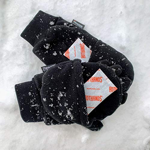 Hothands Large/Extra Large Fleece Glove Mitts, Black, Large/X-Large (Mb2) #TOP2