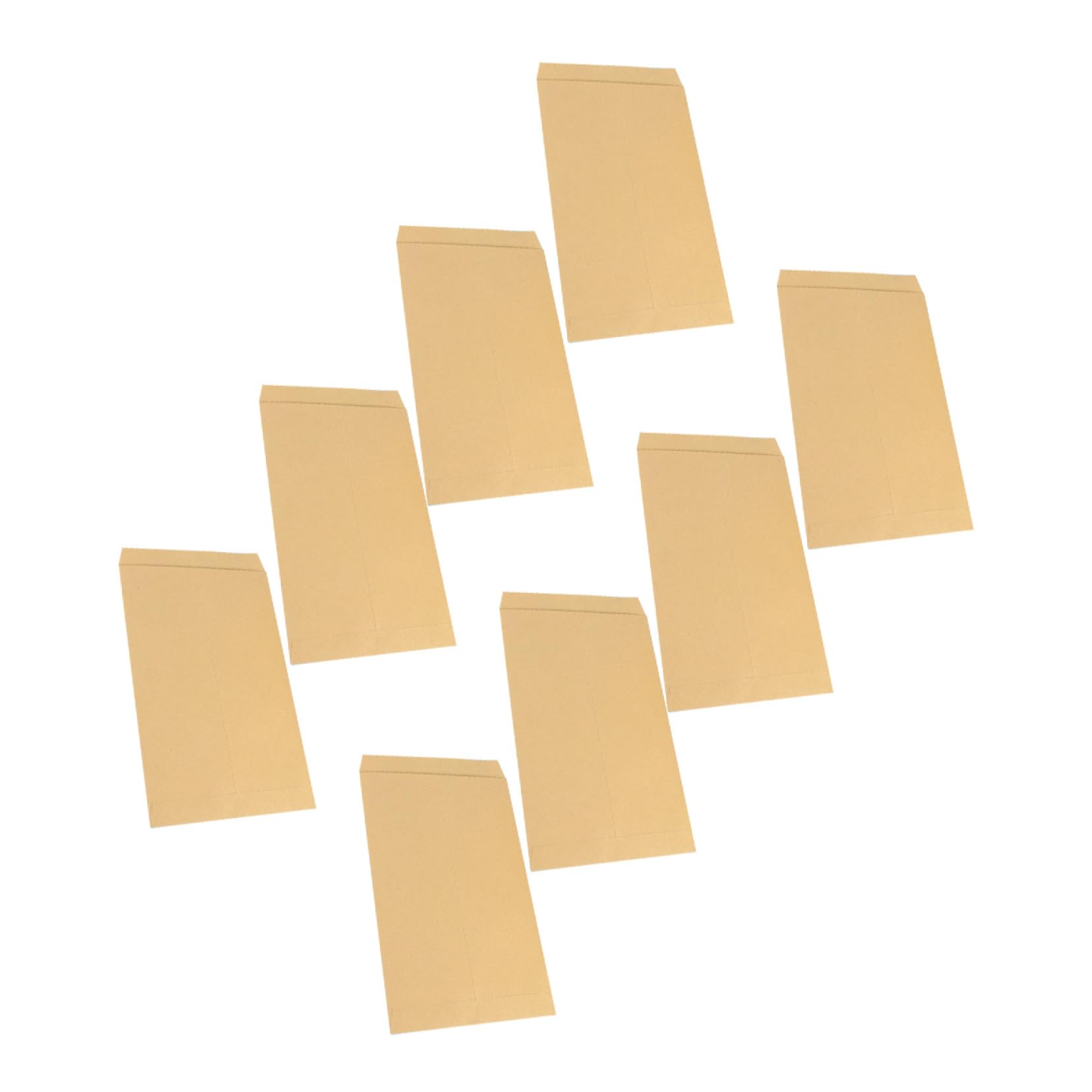 SEWACC 200 Sobres de Papel Kraft en Amarillo Resistentes al Desgarro para Documentos Cartas Postales Diseño Fácil de Usar