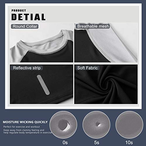 image for MEETWEE Men's Compression Shirts, Cool Dry Long Sleeve Underwear Top f