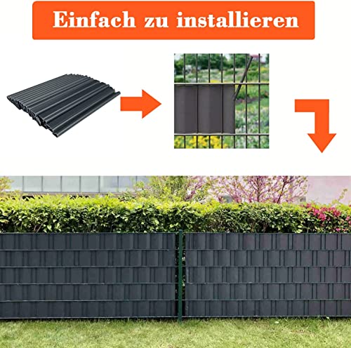 SONGMICS Sichtschutzstreifen 50m X 19cm - Extra Dick & Blickdicht Für Zäune
