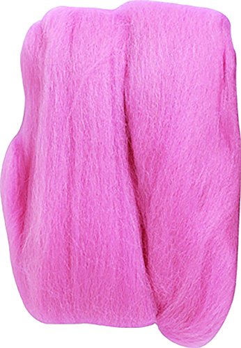 Image of Clover Natural Wool Roving, Pink