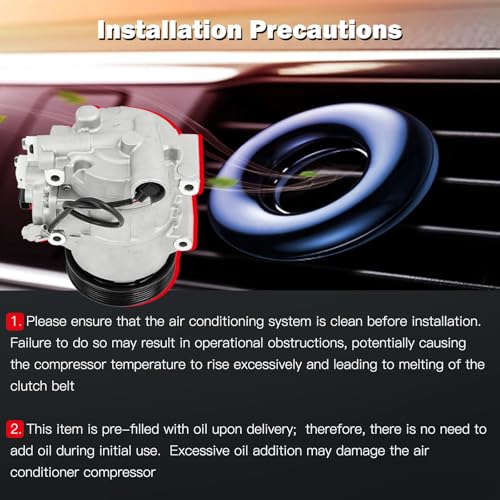 Image of cciyu Air Conditioning Compressor for Subaru Legacy Outback 2.5L 3.6L