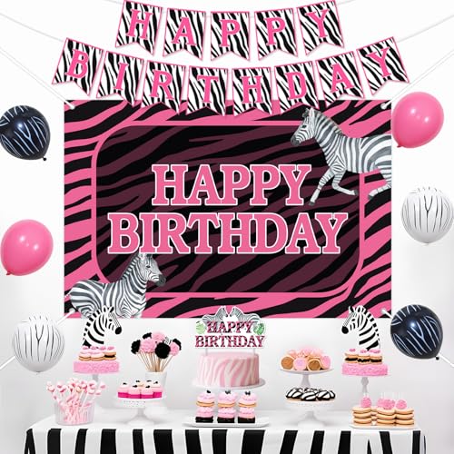 Fournitures pour animaux de fête et déco d'anniversaire zèbre chic - 3