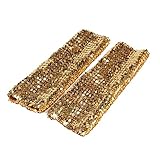 Song Qing Women's Sparkling Glitter Sequins Stretch Dazzle Arm Sleeves Stretch Arm Warmers