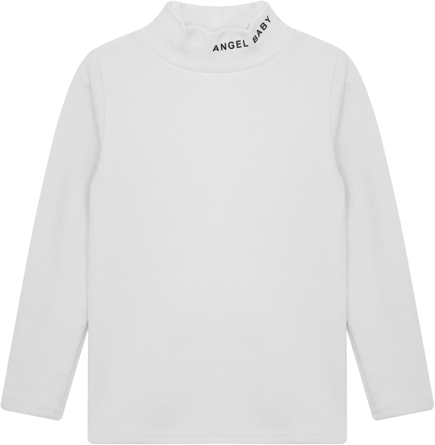 Jugaoge Boys Girls Turtleneck Thermal Underwear Tops Base Layer Solid Color Long Sleeve T-Shirts Undershirt