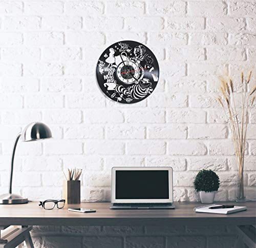 Alice in Wonderland Vinyl Record Wall Clock - Alice-in