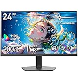Minifire 24インチゲーミングモニター 200Hz 1ms応答 FHD 非光沢 FastIPSパネル FreeSync FHD HDR10 DC1-P380% sRGB110% 角度調整 目に優しい VESA対応 HDMI+DP搭載 5年保証 スピーカー内蔵(HDMIケーブル付き-MFG24F4-200）