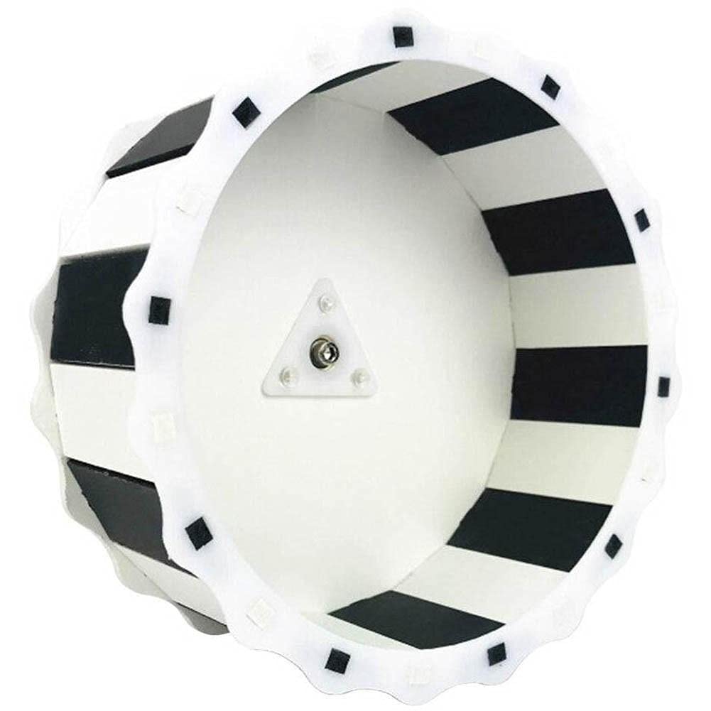 Zonster Black White Silent Hamster Wheel Pets Running Sports Exercise Wheel Jogging Wheel Hamster Rat Gerbil Silent Spinner