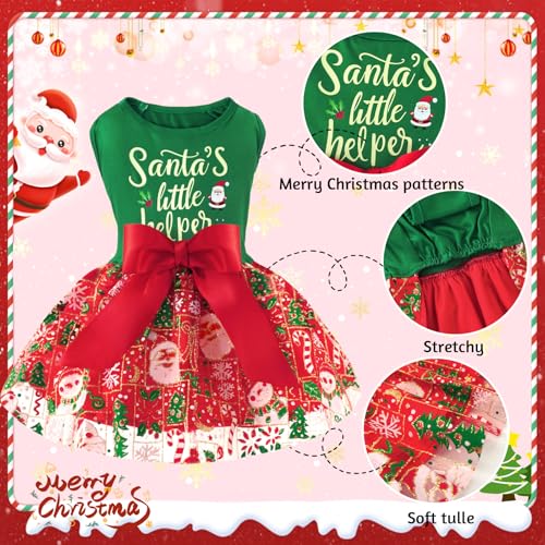 XPUDAC-Dog-Christmas-Dress-Outfit-Snowman-Tulle-Dress-Holiday-Dog-Clothes-for-Small-Dogs-Girl