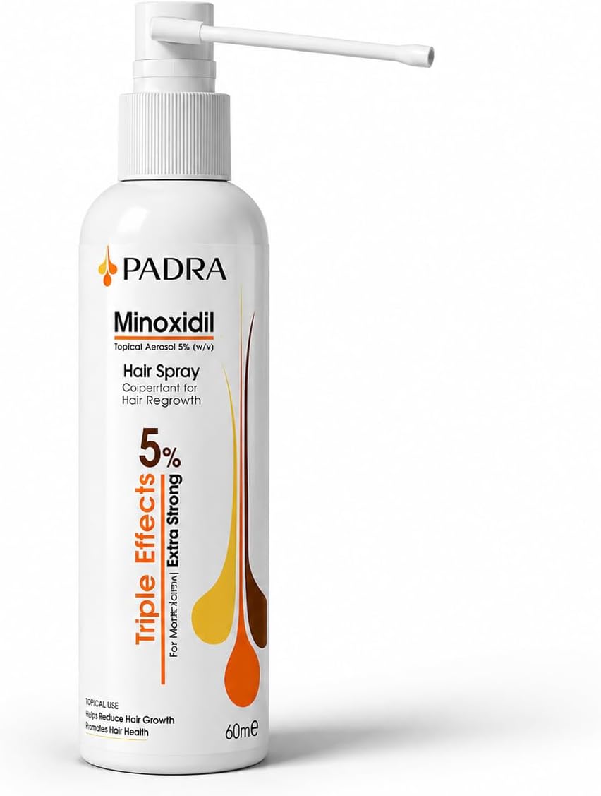 Minoxidil 5% Hair Spray Triple Effects for Hair Growth for Women & Men
