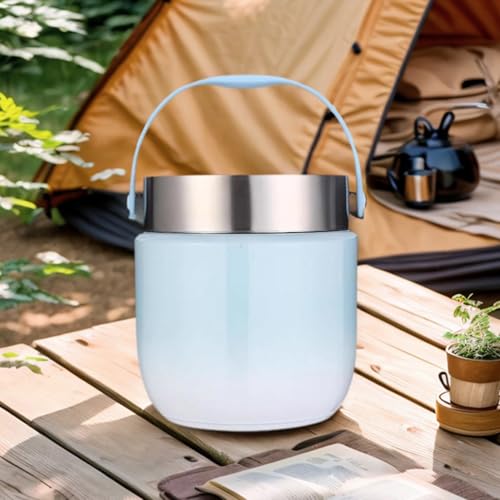 Nevalerra Recipiente térmico para comida, recipiente de comida de 1200 ml, recipiente aislante portátil y, para viajes, senderismo, pícnic, deportes al aire libre, barbacoas, bebidas - imagen 7