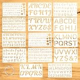 Produit inclus : vous recevrez 14 pochoirs de lettres et 1 anneau. Ils peuvent répondre à vos différents besoins et sont parfaits pour réaliser divers travaux manuels, projets de bricolage, scrapbooking, etc.