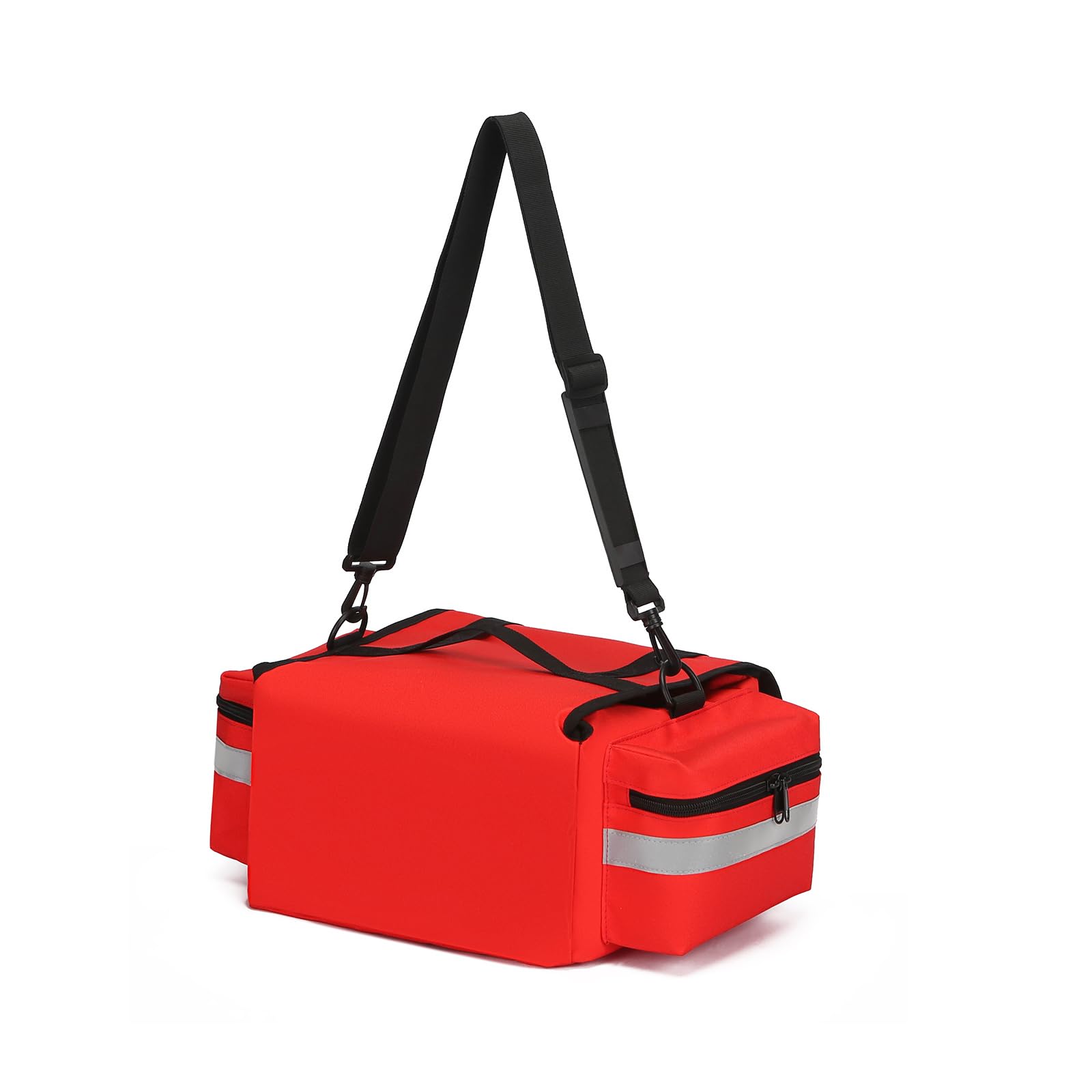 Borsa professionale vuota per primo soccorso, borsa medica per il primo soccorso, borsa medica di primo soccorso con riflettente, kit con mediche di emergenza,Rosso
