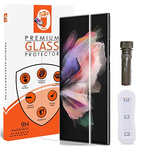 Image of STP FEEL Premium Curved UV Tempered Glass For Samsung Galaxy S23 Ultra (6.7 Inch) (Transparent, Pack of 1) Advanced Border Less Full Screen Coverage UV Screen Protector Guard