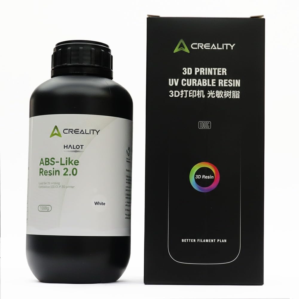 Nfil3d ABS-Like Resin 2.0 1000g UV Curable for 3D Printer, Resin Plus — White,|High Precision Easy Cleaning, Low Odor, PioNext Castable White Resin &Crealty (1000g)-image-22